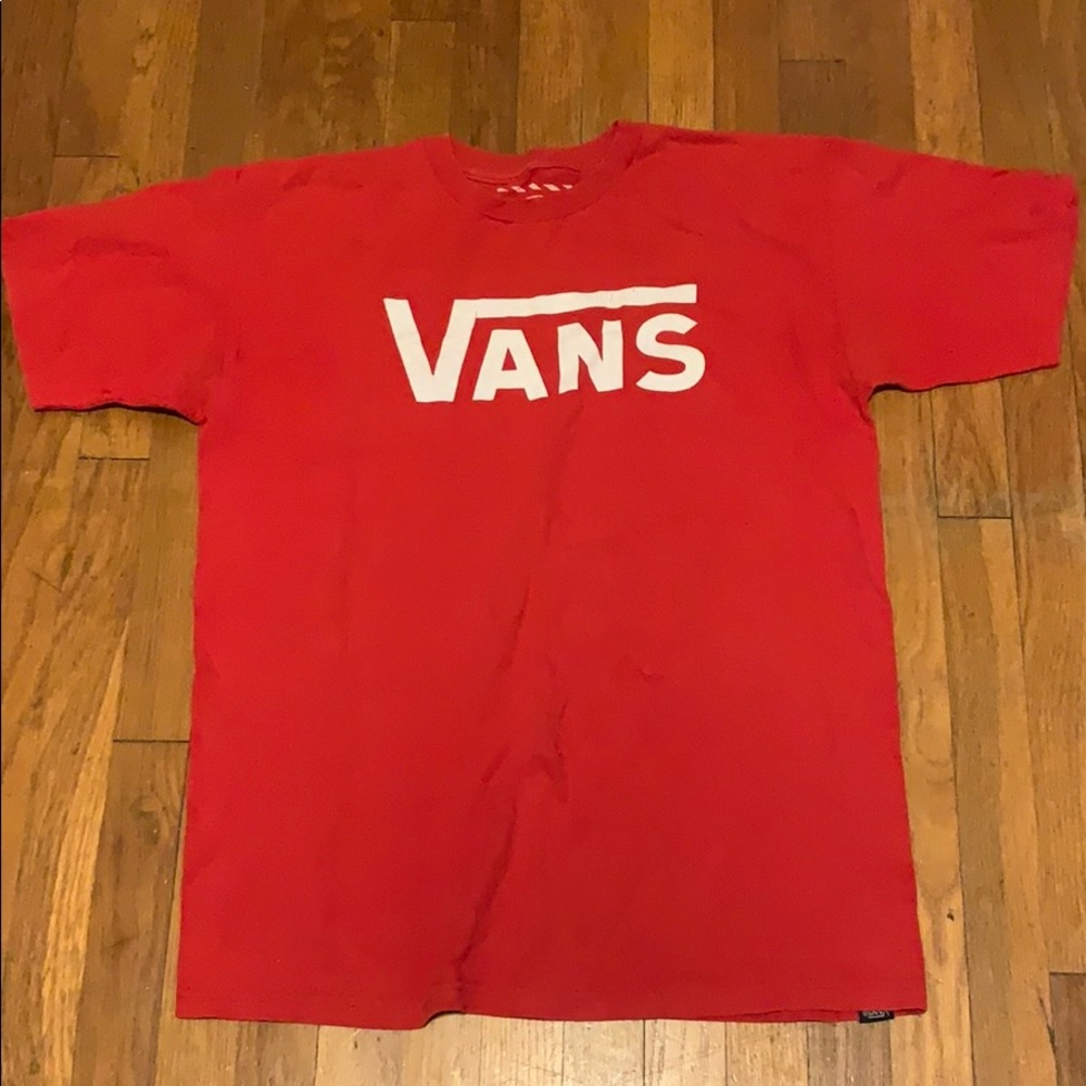 Vans Classic Red T Shirt Medium